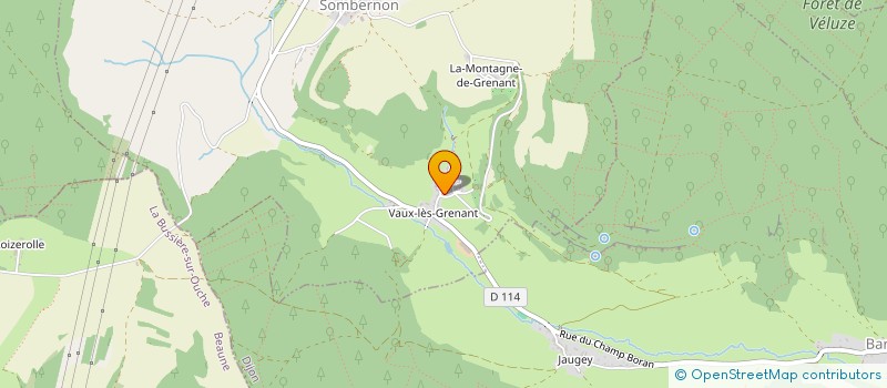 localisation de l'entreprise CREDO à GRENANT-LES-SOMBERNON