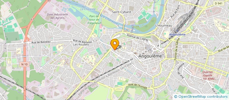 localisation de l'entreprise CREDO ACTION TOGO CHARENTE à ANGOULEME