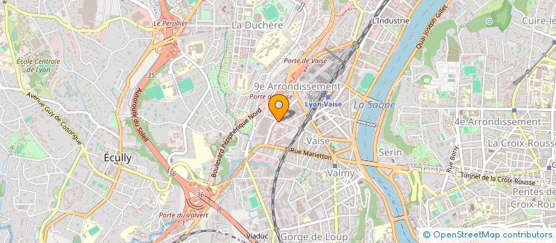 localisation de l'entreprise CREDOFONDS  LYON