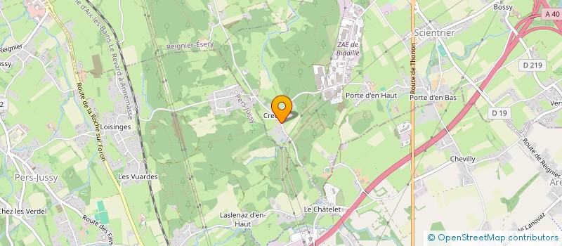 localisation de l'entreprise CREDOZUS  SCIENTRIER