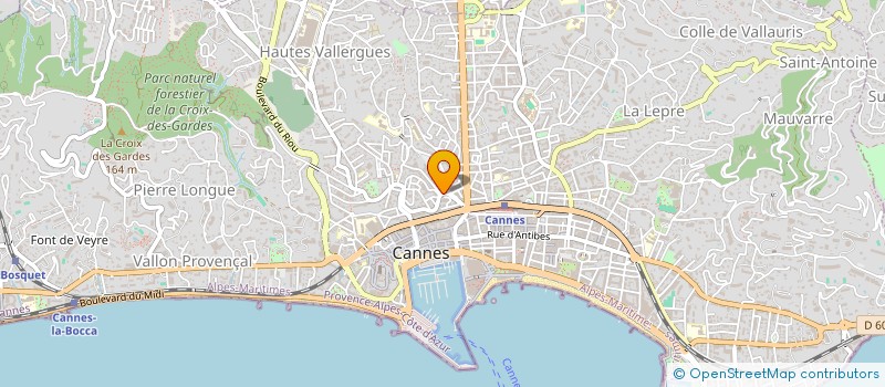 localisation de l'entreprise CREDYM à CANNES