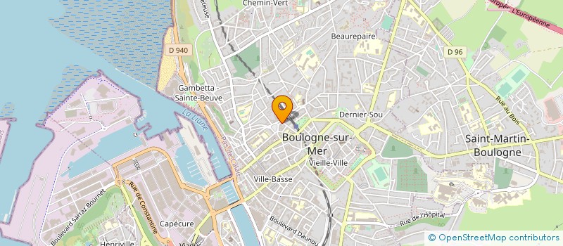 localisation de l'entreprise CREDYMA à BOULOGNE-SUR-MER