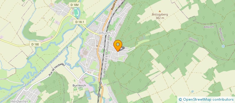 localisation de l'entreprise CREE  ILLFURTH