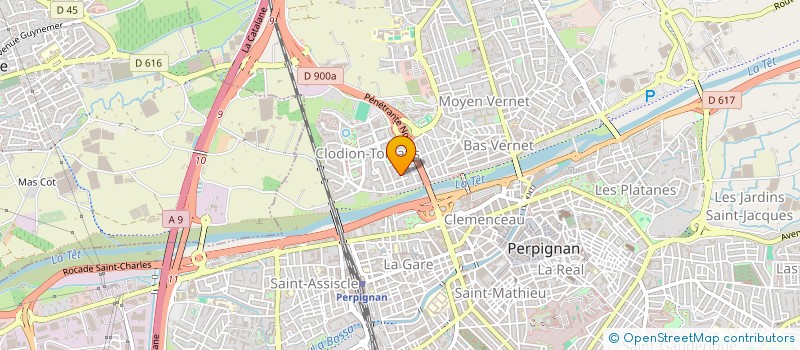 localisation de l'entreprise CREE VOTRE FRANCE à PERPIGNAN