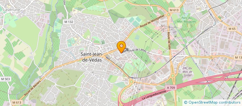 localisation de l'entreprise CREEE HABITAT à SAINT-JEAN-DE-VEDAS