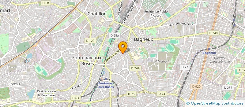 localisation de l'entreprise CREEEF à FONTENAY-AUX-ROSES