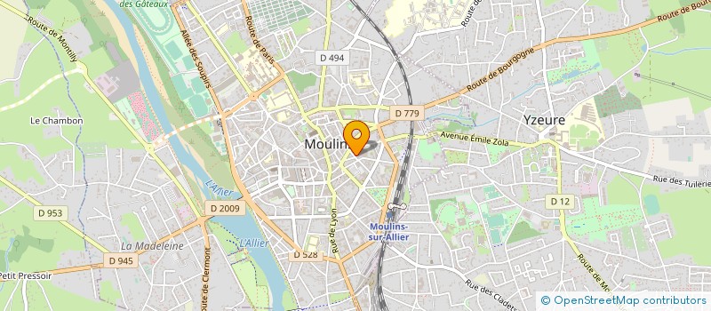 localisation de l'entreprise CREER BATIR GERER à MOULINS