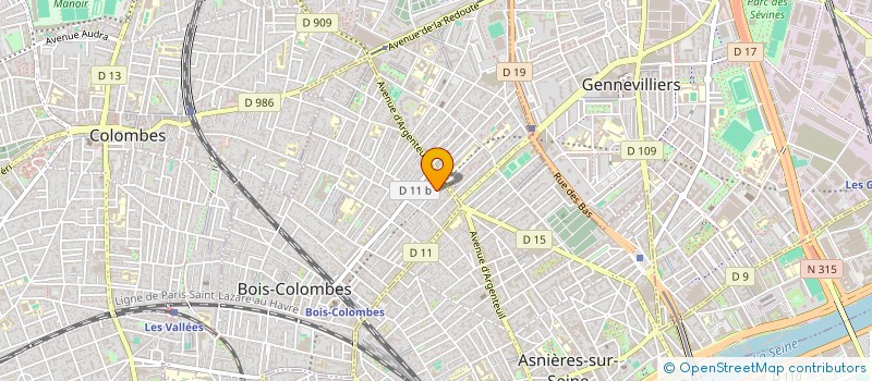 localisation de l'entreprise CREER DU LIEN CONTRE L'OUBLI SOLIDAIREMENT à BOIS-COLOMBES