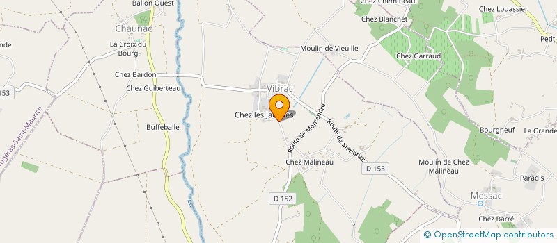 localisation de l'entreprise CREER LA GARENNE, ASSOCIATION CULTURELLE DE VIBRAC 17130 à VIBRAC