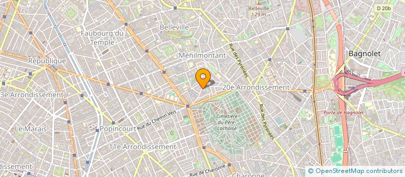 localisation de l'entreprise CREER RESPIRER EXISTER  PARIS