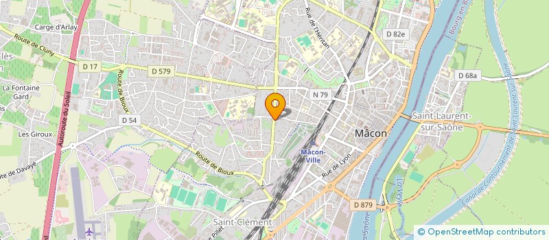 localisation de l'entreprise CREER - TRANSFORMER à MACON