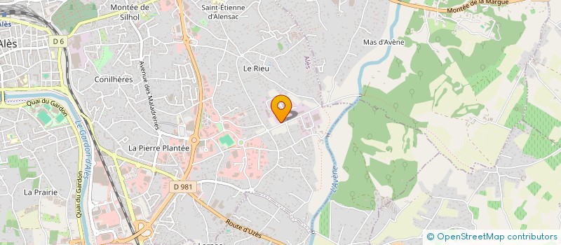 localisation de l'entreprise CREEXT à ALES