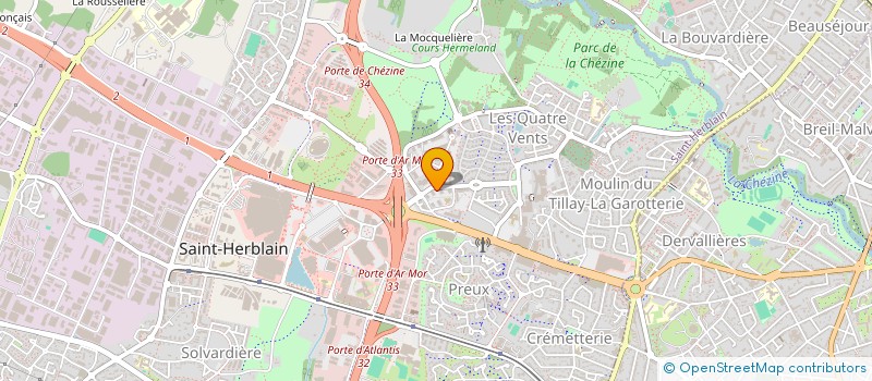 localisation de l'entreprise CREFI à SAINT-HERBLAIN