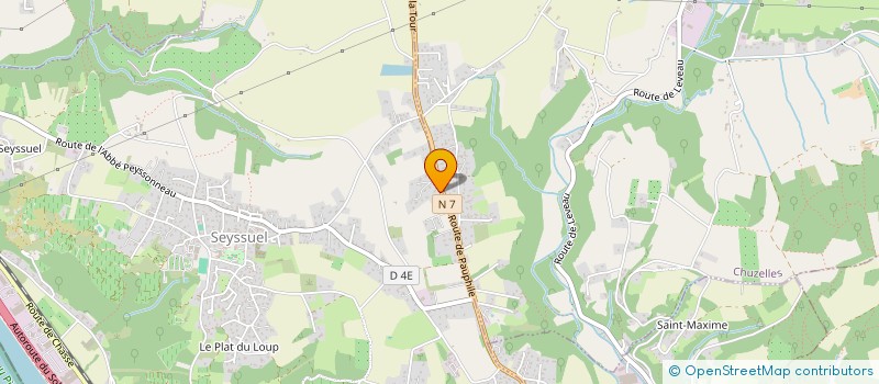 localisation de l'entreprise CREFINVEST 38  CHUZELLES