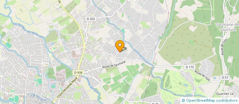 localisation de l'entreprise CREGA à L'ISLE-SUR-LA-SORGUE