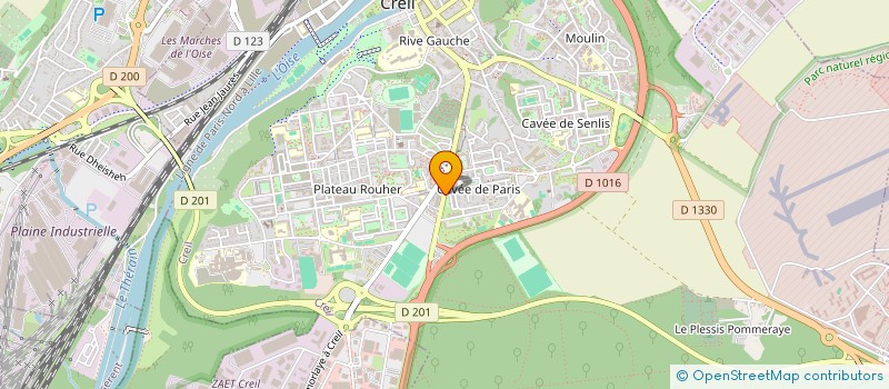 localisation de l'entreprise CREIL DESTOCK  CREIL