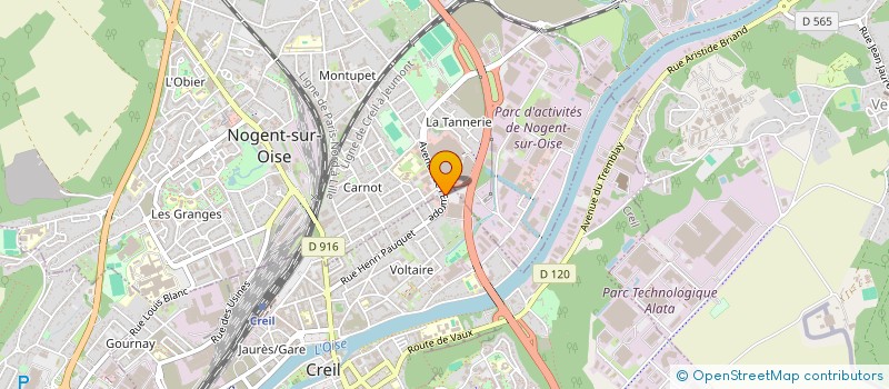 localisation de l'entreprise CREIL DISCOUNT à CREIL