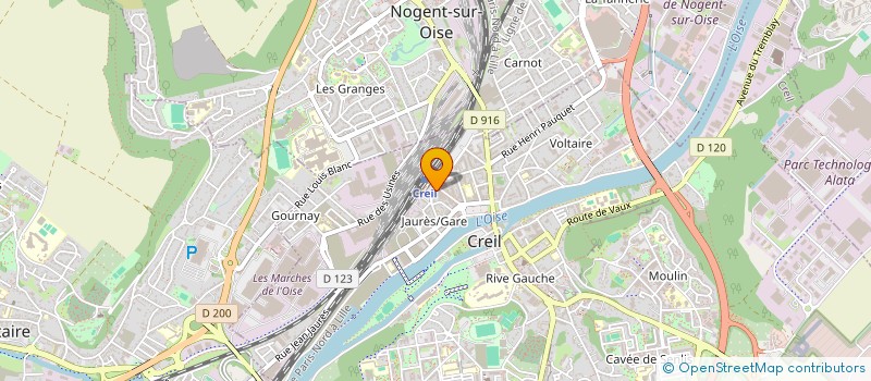 localisation de l'entreprise CREIL FASHION  CREIL