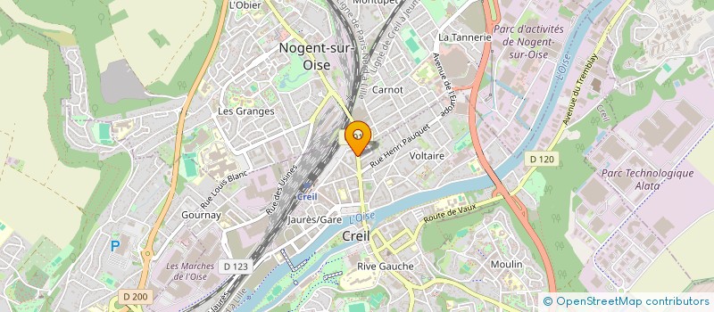 localisation de l'entreprise CREIL IMMO  NOGENT-SUR-OISE