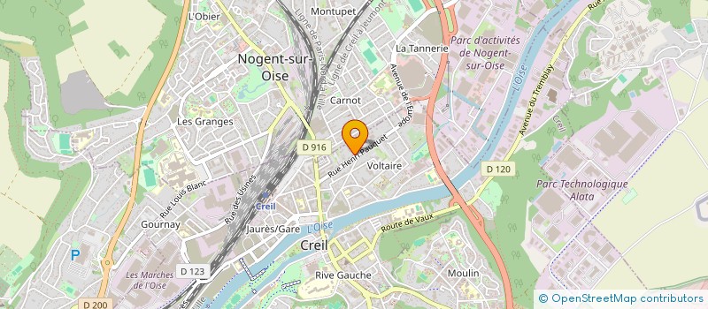 localisation de l'entreprise CREIL IMMOBILIER à CREIL