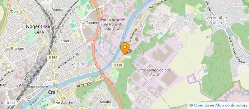 localisation de l'entreprise CREIL MECANIQUE à CREIL