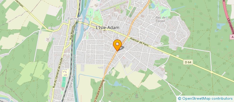 localisation de l'entreprise CREILLICOOC à L'ISLE-ADAM