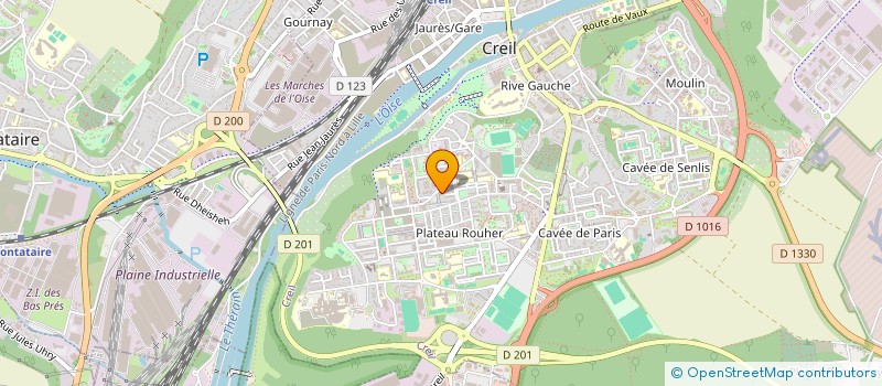 localisation de l'entreprise CREILLOISE ROLLER  CREIL