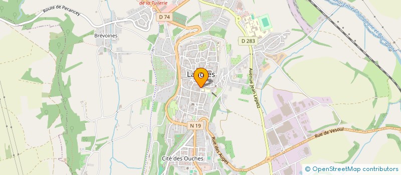 localisation de l'entreprise CREISI à LANGRES