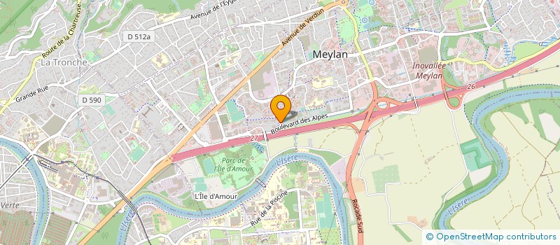 localisation de l'entreprise CREISSELS TECHNOLOGIES à MEYLAN