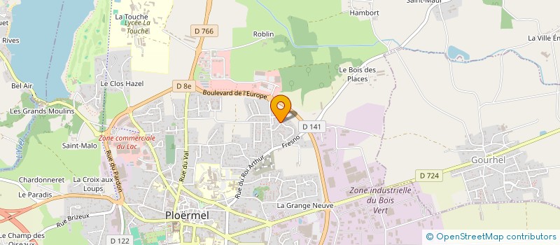 localisation de l'entreprise CREIZIC  PLOERMEL