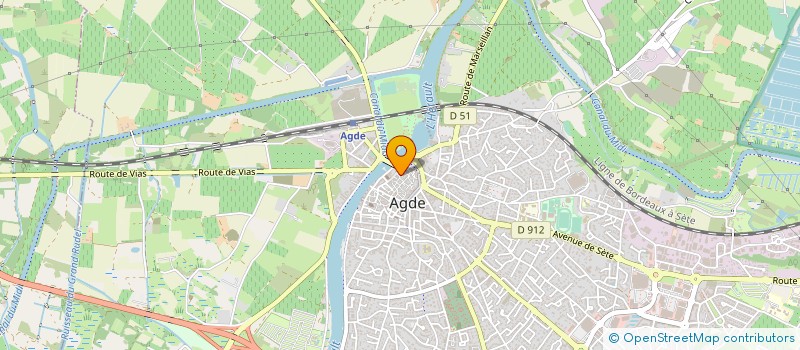 localisation de l'entreprise CREL  AGDE