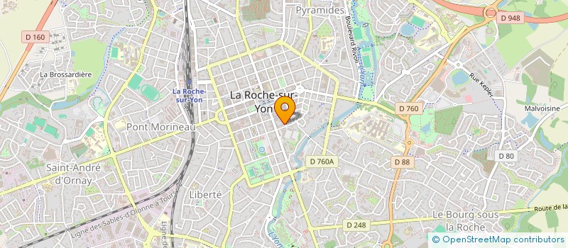 localisation de l'entreprise CREM  LA ROCHE-SUR-YON