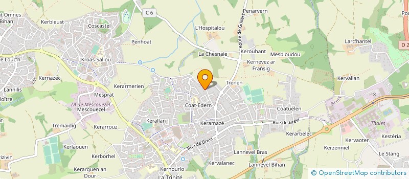 localisation de l'entreprise CREMALYS  MILIZAC-GUIPRONVEL