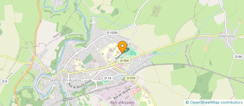 localisation de l'entreprise CREMATORIUM AUXOIS MORVAN  SEMUR-EN-AUXOIS