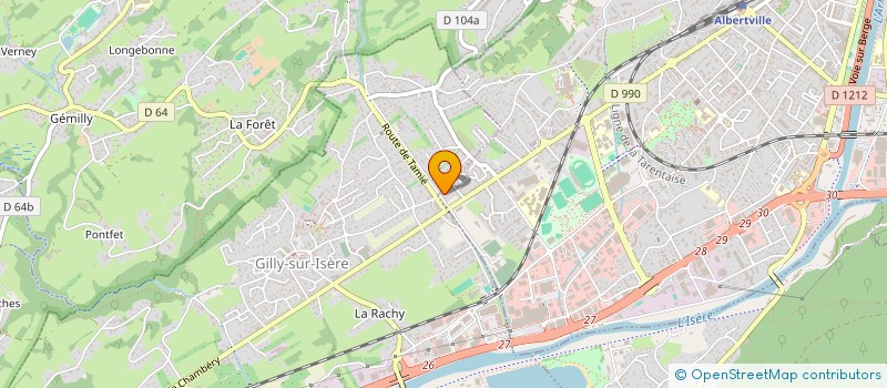 localisation de l'entreprise CREMATORIUM D'ALBERTVILLE  ALBERTVILLE