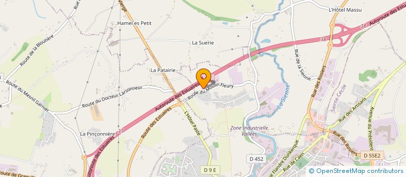 localisation de l'entreprise CREMATORIUM DES ESTUAIRES  VILLEDIEU-LES-POELES-ROUFFIGNY