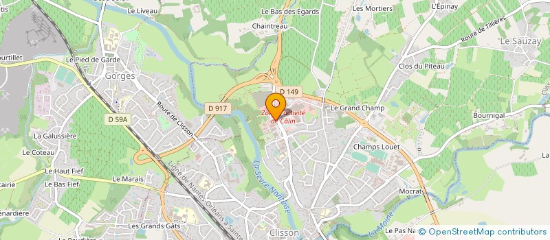 localisation de l'entreprise CREMATORIUM DU SUD LOIRE à CLISSON