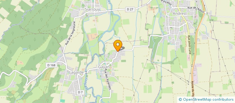 localisation de l'entreprise CREME  GAYAN