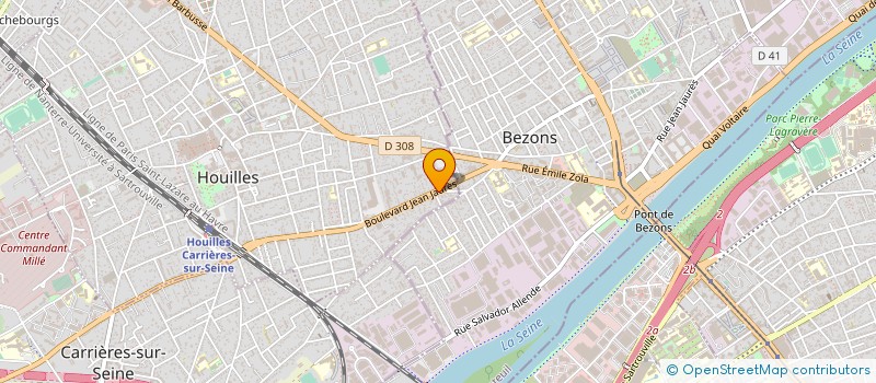 localisation de l'entreprise CREME AMBULANCES  HOUILLES