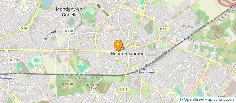 localisation de l'entreprise CREME DE BEAUTE à HENIN-BEAUMONT