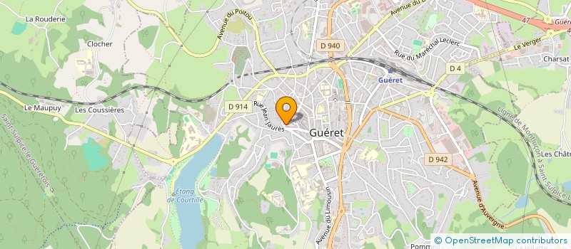 localisation de l'entreprise CREME DE BICHE à GUERET