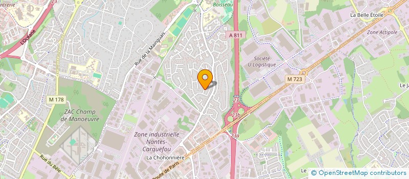 localisation de l'entreprise CREME DE CODE  CARQUEFOU