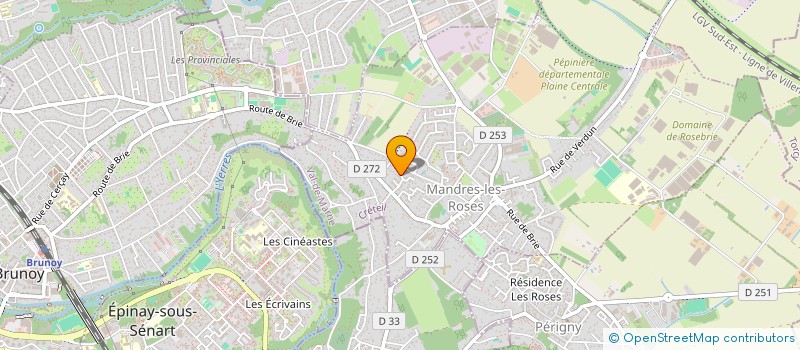 localisation de l'entreprise CREME ET NOISETTE  MANDRES-LES-ROSES