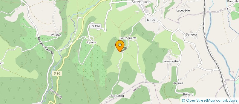 localisation de l'entreprise CREME FRAICHE CONTEMPORY FINE ARTS  STRENQUELS