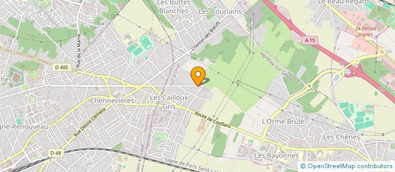 localisation de l'entreprise CREME GLACEE  HERBLAY-SUR-SEINE