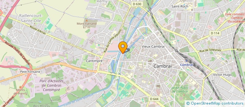 localisation de l'entreprise CREME INVESTISSEMENTS à CAMBRAI