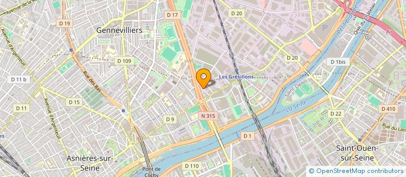 localisation de l'entreprise CREME & MARYSE  GENNEVILLIERS