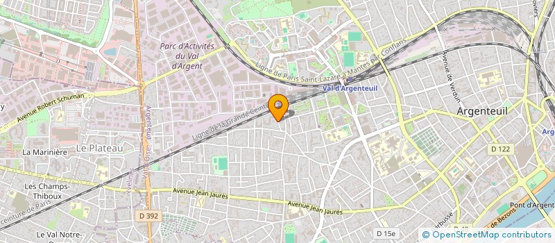 localisation de l'entreprise CREMEDESOIN à ARGENTEUIL