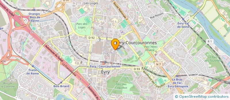 localisation de l'entreprise CREMER & ARFEUILLERE  EVRY-COURCOURONNES