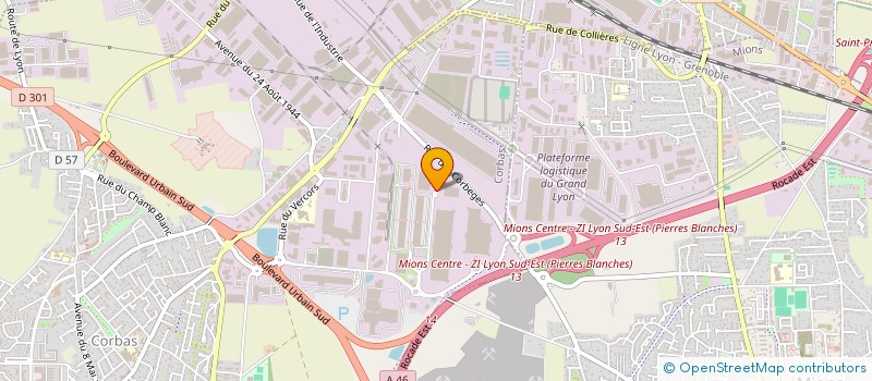 localisation de l'entreprise CREMERIE ACHATS à CORBAS